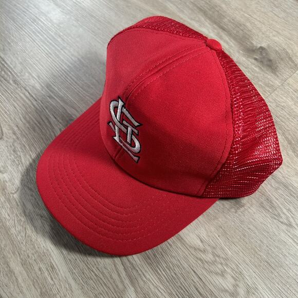 Vintage St. Louis Cardinals‎ Hat Snapback MLB Baseball Universal Red Trucker Cap - Picture 9 of 9